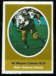 1972 Sunoco Stamps      403     Wayne Colman